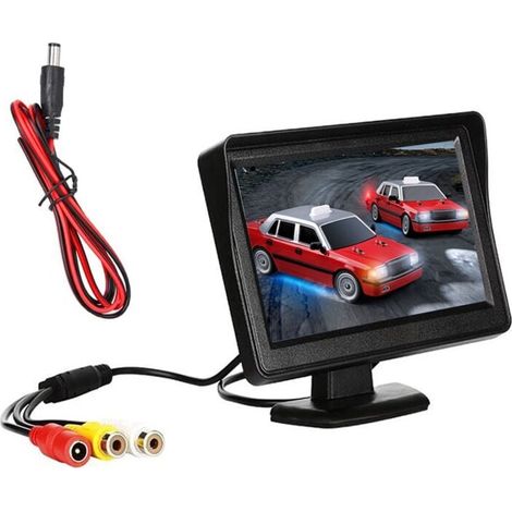 Kit Moniteur Recul Voiture 4.3 Pouces TFT LCD Caméra Stationnement Sans Fil 9 24 Volts (1/4)