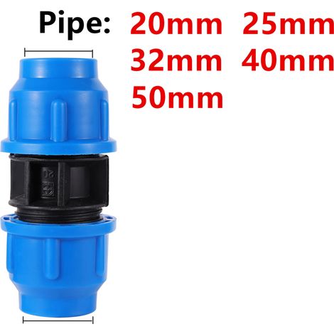 (Droit - 20 mm) 1 pièce Raccord rapide de vanne en plastique pour tuyau d'irrigation agricole, en PVC ou PE, pour robinet. (1/5)