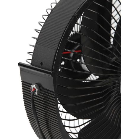 Ventilateurs de Cheminée Alimentés par la Chaleur avec 6 Pales, Ventilateur de Poêle à Bois Silencieux, Portable et Compact pour Tonnelle, Poignée de Couverture Sûre économe en (1/5)