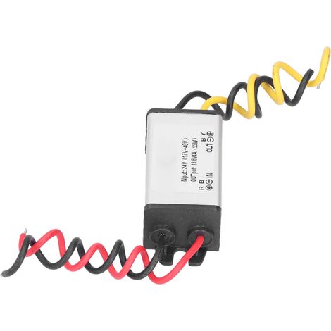 Convertisseur CC 24V vers 13.8V 4A 55W régulateur abaisseur alimentation pour véhicule boîtier aluminium IP67 96% (1/5)
