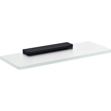 Sapho Pirenei - Étagère, longueur 20 cm, verre dépoli/noir MY009B-01