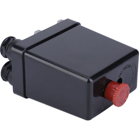 Pressostat de compresseur d'air, vanne de régulation de pression avec bouton de réglage (trou unique) (1/5)