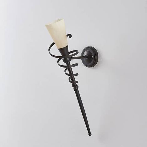 [NEUWERTIG] B-Ware Lindby Rostfarbene Led Wandfackel Tjark Wandleuchte Wandlampe Bilderleuchte E14