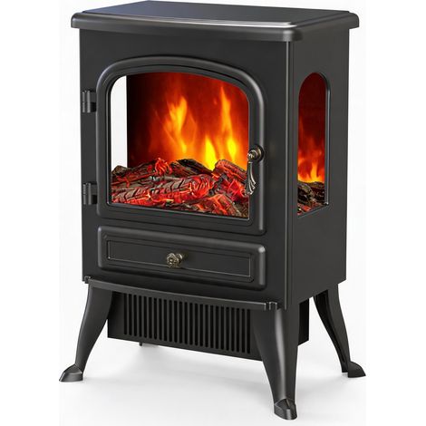 Cheminée électrique avec ventilateur chauffant et télécommande 750/1500 W pour le salon (1/5)