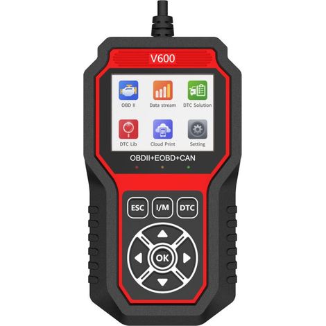 Valise Diagnostic Auto, Universel OBD2 Diagnostic Voiture Français, Lecteur de Code d'erreur de Moteur, Valise Effacer Defaut Voiture pour Tous Les protocoles OBDII Voitures Depuis 1996 (1/4)
