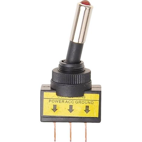 IWH 19023 Interruttore a levetta rot 12 V 20 A 1 pz.