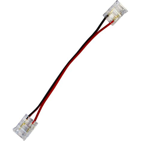 Conector rápido para tiras LED SC 2PIN COB/SMD IP20 PCB 10MM cable plano 10cm