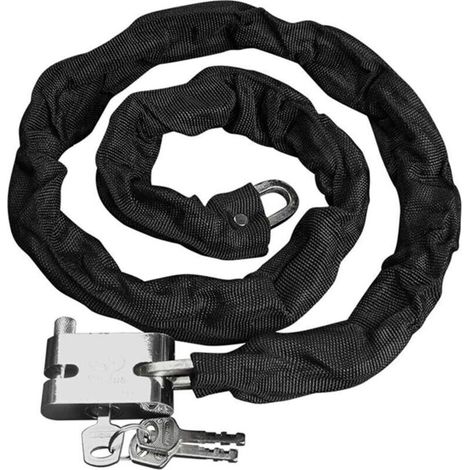 Chaîne Antivol Robuste pour Vélo et Trottinette Électrique – Cadenas à Clé Haute Sécurité, Résistant aux Coupes, 120 cm (1/5)