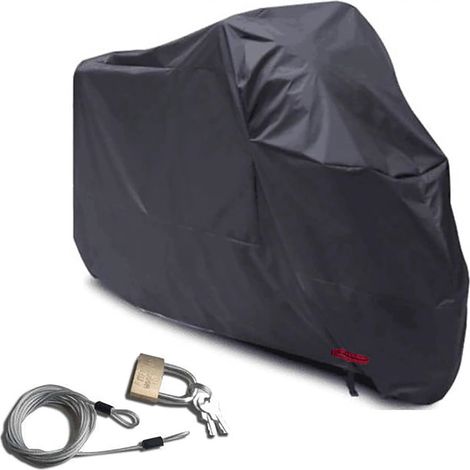 1 Housse de moto,Tissu Oxford 210D,Imperméable,Antivol,Intérieur et extérieur (1/5)