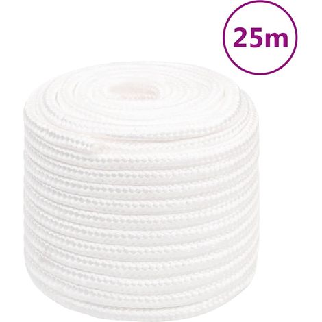 vidaXL Cuerda de barco polipropileno blanco intenso 18 mm 25 m (1/5)