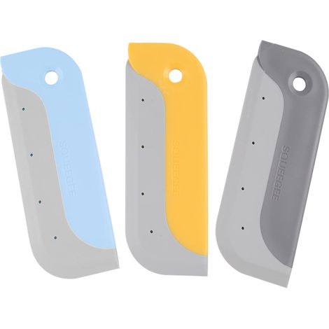 Raclette De Fenêtre Raclette De Douche Raclette en Silicone, 3 Pcs Raclette en Verre Salle De Bain, Cuisine (1/5)