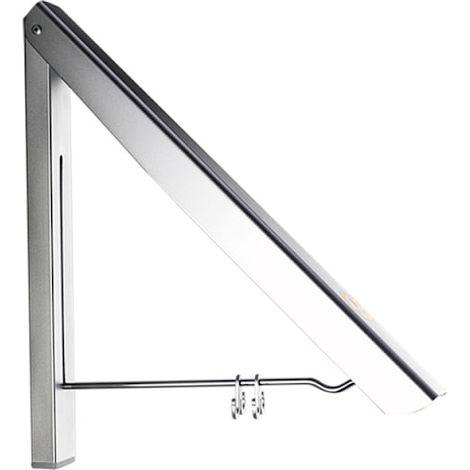 Support mural pliable pour vêtements, séchoir mural escamotable, portant rabattable gain de place, cintre dépliable pour linge, étendoir mural compact. (1/5)
