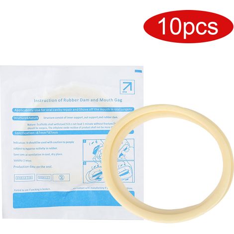 10 pièces Écarteur de Joues Dentaire en Caoutchouc Jetable, Outil de Dentiste pour Traitements Buccaux (1/5)