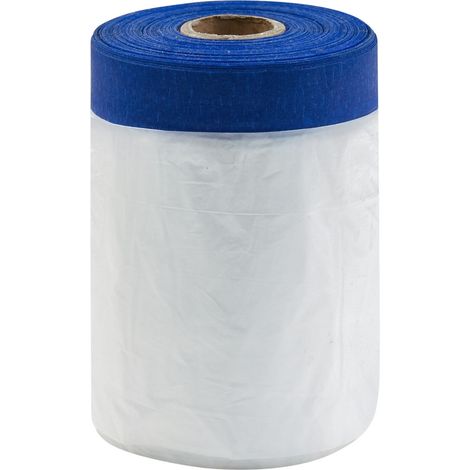Draper 09662 ROLLINGDOG PAINTERS-SHIELD 8482 Blue Pretaped Masking Film, 33m x 55cm