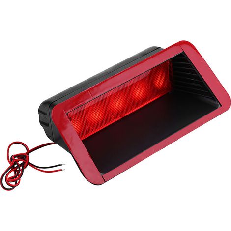Jeffergarden 3ème Feu Stop LED Universel Haute Montage Pour Voiture - 5 LED Rouge 12V Feu Arrière Accessoire Auto (1/4)