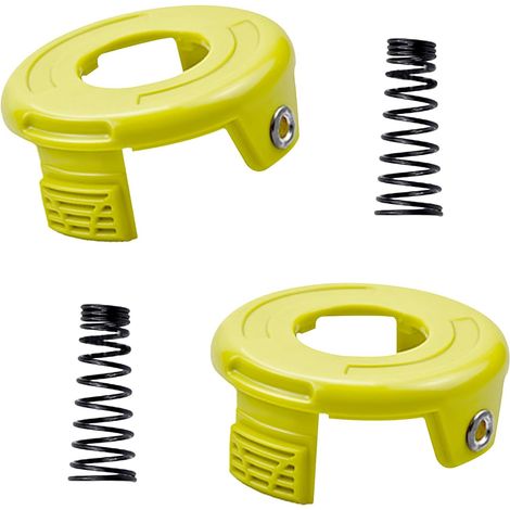 couvercles de bobine de débroussailleuse, compatibles avec Ryobi RAC118 RAC119, pour Ryobi RLT3025F,RLT3025S,RLT3525S,RLT2523,RLT3525,RLT3123(2 capuchons + 2 ressorts) (1/3)