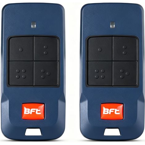 Télécommande motorisation de Porte BFT Mitto Cool C4 4 canaux 433 MHz Rolling Code D112318 lot of 2