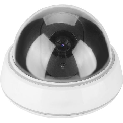 Caméra de simulation dôme factice, faux moniteur de sécurité, alarme lumineuse LED clignotante