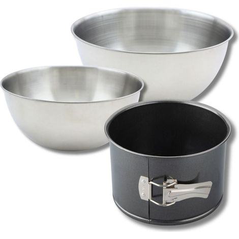 Set pâtisserie 1 moule à panettone 18 cm, 2 bols à mixer, 1 spatule Zenker (1/5)