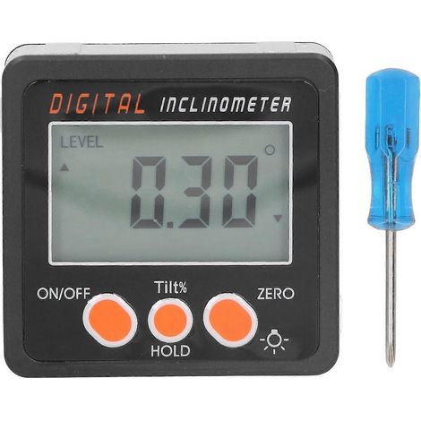 Digitales Winkelmessgerät 0–360° mit LCD-Display, hoher Genauigkeit, batteriebetrieben, industrieller Neigungsmesser