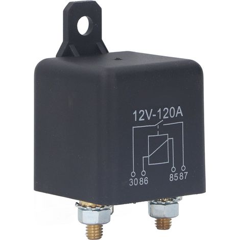 Anlasserrelais mit wasserdichter Messingspule und Zubehör, 12 V Gleichstrom, 120 A (1/5)