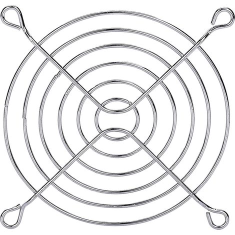 TRU COMPONENTS Grille de ventilation 1 pc(s) (l x H) 110 mm x 110 mm acier (1/2)