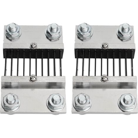 Shunt de mesure de courant continu 75mV 1000A, résistance de précision externe pour ampèremètre, lot de 2 pièces (1/5)