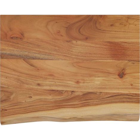 Étagère murale rectangulaire massif acacia bordure assortie