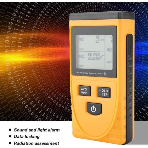 Détecteur de rayonnement numérique haute sensibilité, mesure électromagnétique LCD, plage de fréquence 5Hz à 3500MHz (1/4)