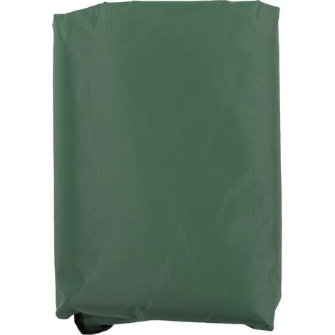 Toile imperméable en tissu Oxford argenté pour balancelle d'extérieur, vert foncé. Accessoire idéal pour se protéger du soleil dans le jardin. (1/5)