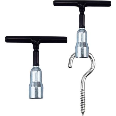 Outil pour écrous à ailettes en acier, fente 4,2 mm, serrage manuel, pour vis et boulons, accessoire de bricolage, lot de 2 pièces (1/5)