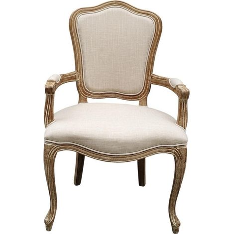 Linen Fabric Louis Dining Chair - L60 x W60 x H98 cm
