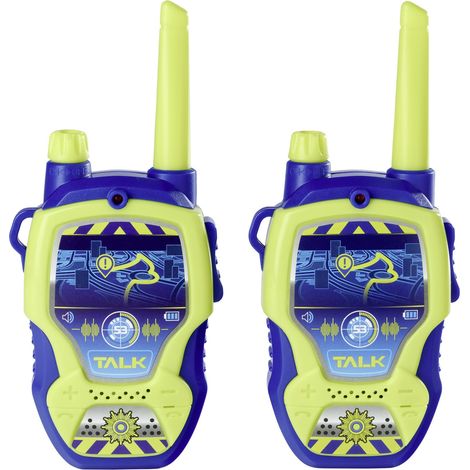 Dickie Toys Walkie talkie della polizia – 2 radio appositamente progettate per bambini dai 4 anni in su fino a 100 m di raggio radio giocattolo (1/5)