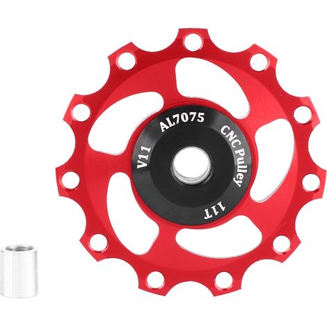 GUB Poulie de Dérailleur Arrière 11V Vélo de Montagne Léger (Noir Rouge) (1/5)