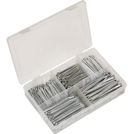 Sealey Split Pin Assortment 230pc Large Sizes Metric & Imperial AB003SP