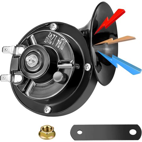 12V Moto Universal Avertisseur Sonore Voiture Electrique pour Motos Automobiles Véhicules Electriques 510 Hz (1/5)
