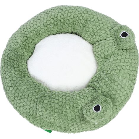Decdeal Lit pour animal de compagnie mignon, chaud, en forme d'animal, confortable, en peluche, lavable, coussin pour chat, pour dormir en intérieur, XL 70x70cm/27.55x27.55in