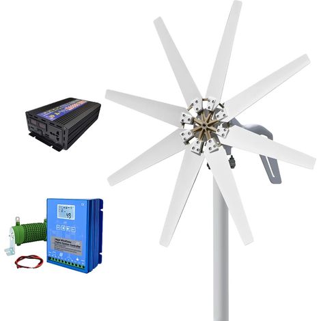 Aerogenerador de alta potencia, fácil instalación, sistema autónomo 2, 2000 W, 48 V (1/2)