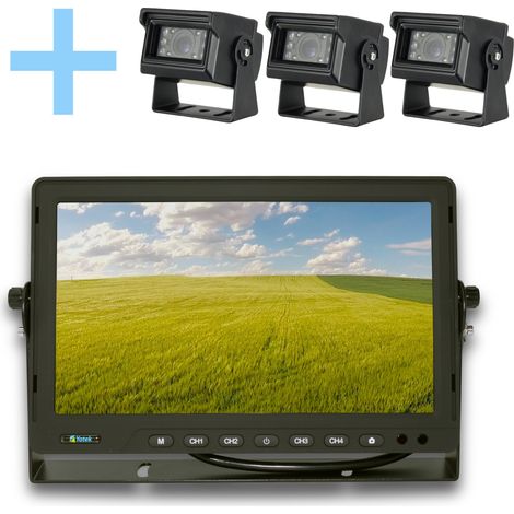 Set di telecamere per la retromarcia con monitor AHD 10.1" + 3 telecamere 1080P Yatek per il parcheggio (1/5)