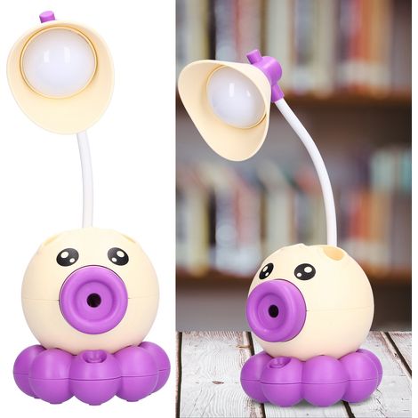 Faltbare LED-Schreibtischlampe mit Stifthalter und Oktopus-Design. Diese multifunktionale Lampe vereint Stifthalter, Anspitzer und Handyhalterung. Sie bietet warmweißes Licht, USB-Ladefunktion und ist (1/5)