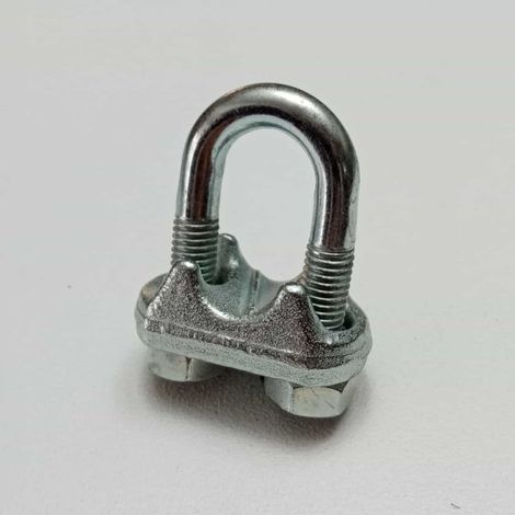 Robur morsetto zincato a cavallotto da 5mm per fune - 2pz (1/5)