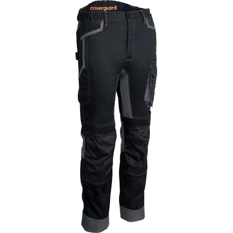 Pantaloni da lavoro BARU - Nero 2XL - FR (54/56) (1/2)