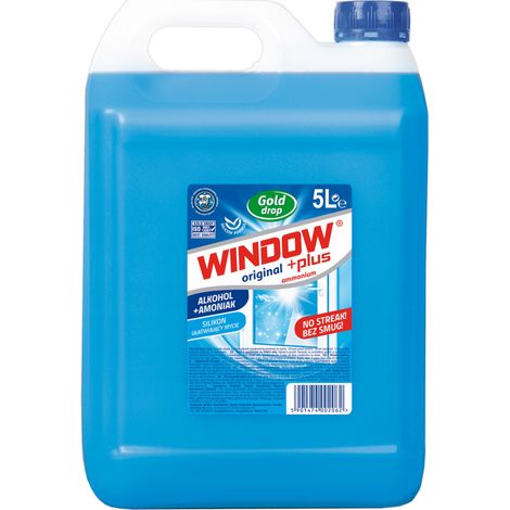 Recambio de limpiador de cristales Window Plus con amonio, 5 litros