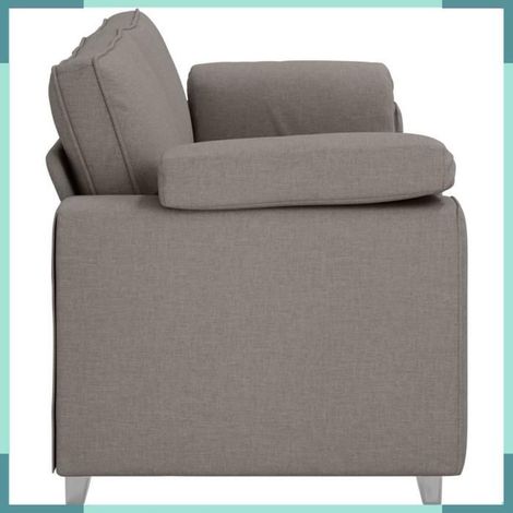 4105243 Canapé Taupe 219 x 80 x 82 cm tissu (1/5)