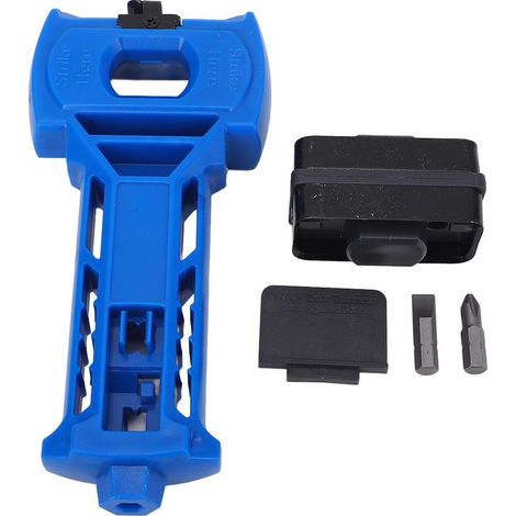 Outil de mortaisage pour loquet de porte avec burin intégré, kit d\'installation de loquet de porte pour portes de 1-3/8 po ou 1-3/4 po d\'épaisseur (1/5)