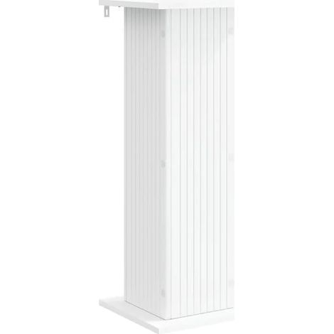 Support pour plantes blanc, 30,5 x 30 x 80,5 cm, bois d'ingénierie. (1/5)