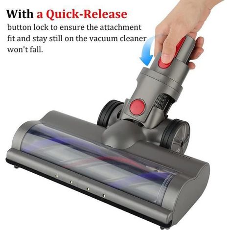 Tête de Nettoyage - Darmowade - V7 V8 V10 V11 V15 - Brosse Turbo - Accessoire - Sols variés (1/4)