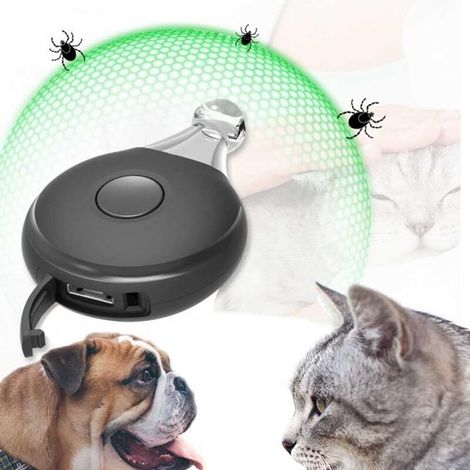 Répulsif à ultrasons Contre Les Moustiques puces et Les tiques pour Animaux, Anti Tique Ultrason électronique Répulsif Contre Les parasites à ultrasons - Répulsif Contre Les Insectes (1/4)