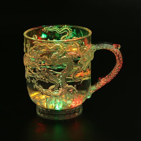 Tasse LED Automatique avec Changement de Couleur et Capteur d'Eau - Idée Cadeau Fête Bar