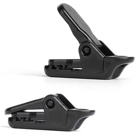 30 Pcs de clips de tente, clips de bâche, petits clips de support de bâche de type clip, clips d'auvent coupe-vent, clips d'auvent de camping, pinces crocodiles en plastique d'extérieur (1/5)